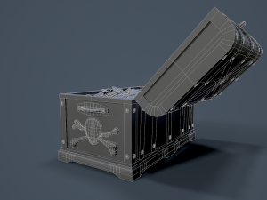 pirate treasure chest 3Dモデル