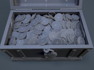 pirate treasure chest 3Dモデル