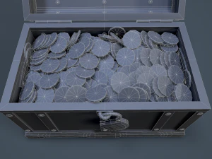 pirate treasure chest 3D Model