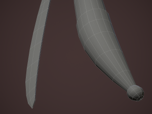 pirate cutlass sword and sheath 3D Model