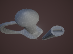 pirate cutlass sword and sheath 3D Model