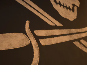 drapeau pirate anim&eacute; Modèle 3D