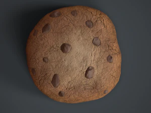 chocolate chip cookie 3D Model