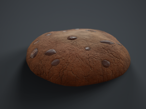 chocolate chip cookie 3D मॉडल