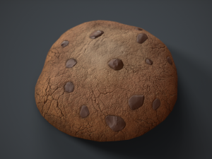 chocolate chip cookie 3D मॉडल