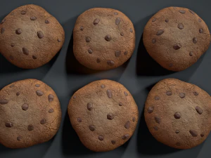 chocolate chip cookie 3D Model