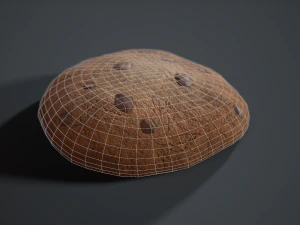chocolate chip cookie 3D Model