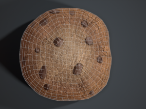 chocolate chip cookie 3D मॉडल