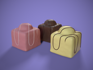 french fancy cake 3D Модель