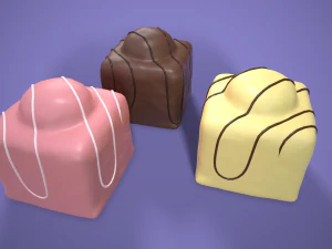 french fancy cake 3D Model