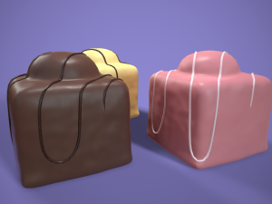 french fancy cake 3D Модель