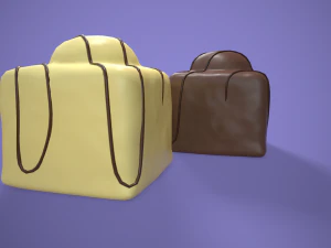 french fancy cake 3D Model