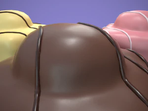 french fancy cake 3D Model