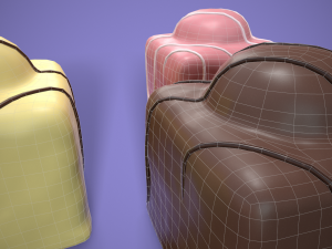french fancy cake 3D Модель