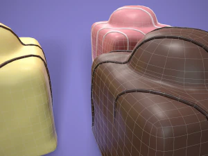french fancy cake 3D Model