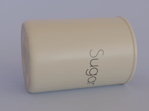 ch&aacute;, caf&eacute; e potes de a&ccedil;&uacute;car Modelo 3D