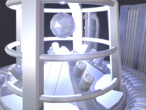sci-fi reactor core 3D Model