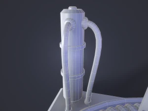sci-fi reactor core 3D Model