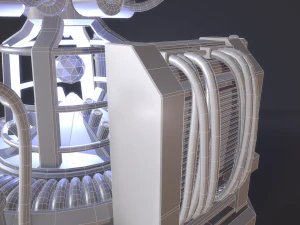 sci-fi reactor core 3D Model