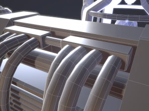 sci-fi reactor core 3D Model