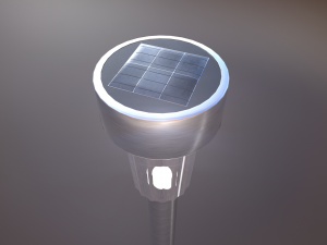 solar powered garden light 3Dモデル