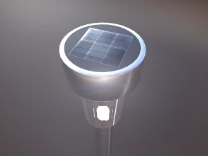 solar powered garden light 3D Model
