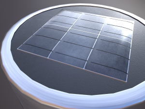 solar powered garden light 3Dモデル