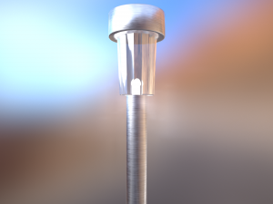 solar powered garden light 3Dモデル