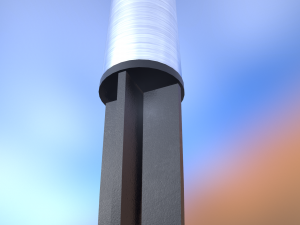 solar powered garden light 3Dモデル
