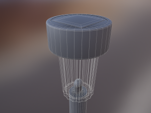 solar powered garden light 3Dモデル