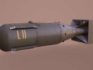 littleboy atomic bomb 3D-Modell