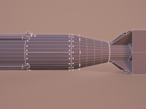 littleboy atomic bomb 3D-Modell