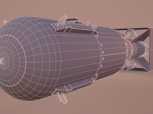 littleboy atomic bomb 3D-Modell