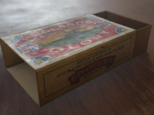 englands glory vintage matchbox 3D Model