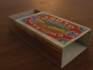 englands glory vintage matchbox 3D Model