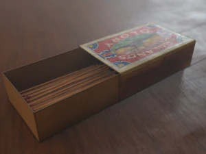 englands glory vintage matchbox 3D Model