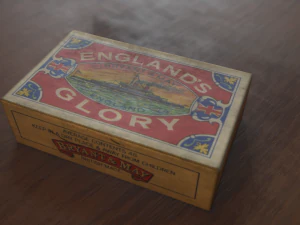 englands glory vintage matchbox 3D Model
