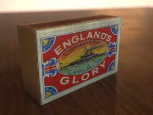 englands glory vintage matchbox Modèle 3D