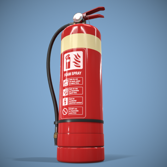 fire extinguisher 3D 模型 .c4d .max .obj .3ds .fbx .stl .blend 