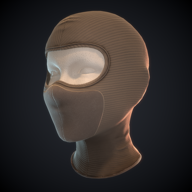 balaclava 3D Model .c4d .max .obj .3ds .fbx .stl .blend 