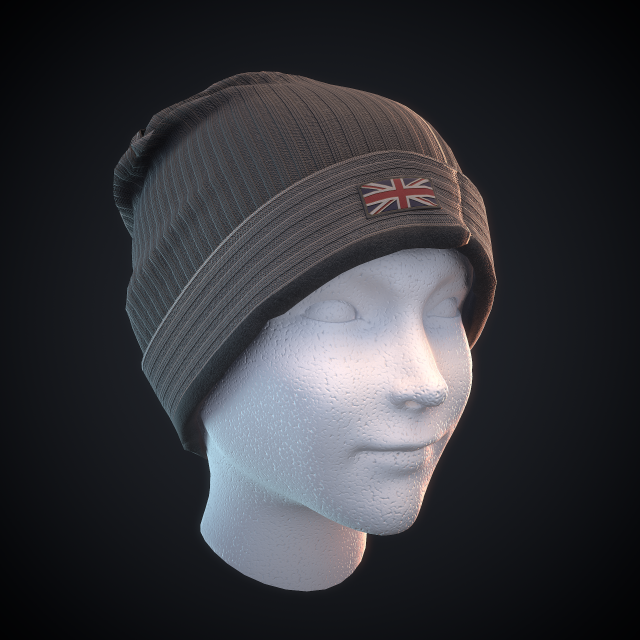 beanie hat 3D 模型 .c4d .max .obj .3ds .fbx .stl .blend