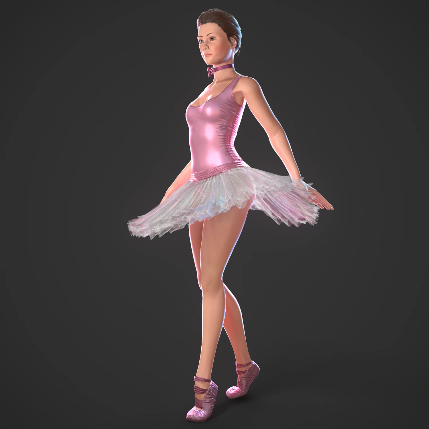 bailarina Modelo 3D .c4d .max .obj .3ds .fbx .stl .blend