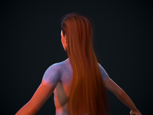 rigged mermaid Modelo 3D