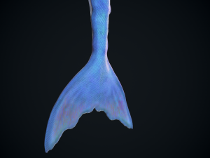 rigged mermaid Modelo 3D
