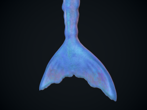 rigged mermaid Modelo 3D