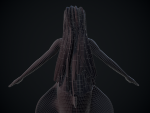 rigged mermaid Modelo 3D