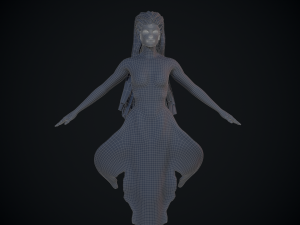 rigged mermaid Modelo 3D