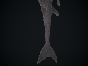 rigged mermaid Modelo 3D