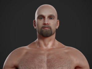 rigged textured male basemesh 3D मॉडल