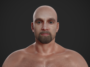 rigged textured male basemesh 3D मॉडल